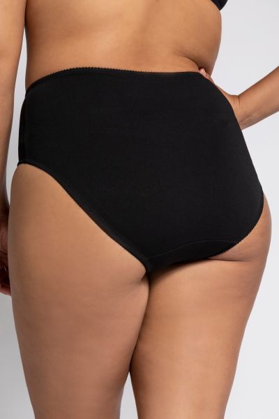 5 Pack of Stretch Cotton Panties - Black, White
