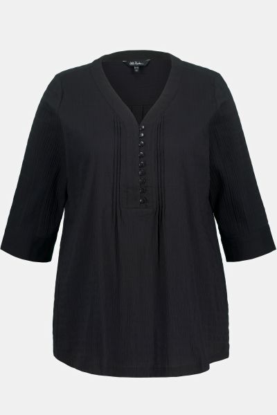 Tunic, bubble quality, 3/4 sleeves