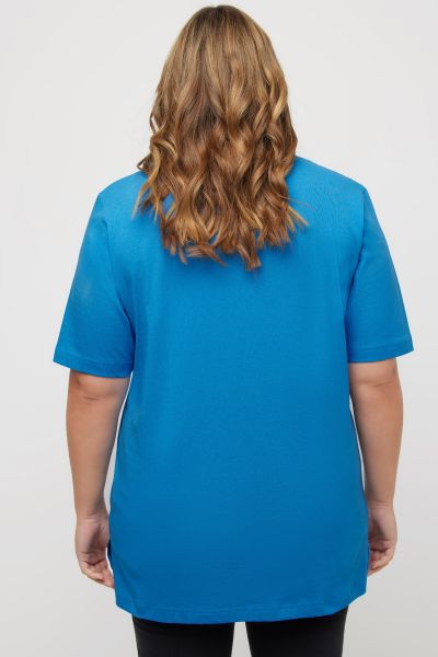 Basic Round Neck Short Sleeve Relaxed Fit  Tee