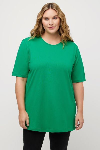 Basic Round Neck Short Sleeve Relaxed Fit  Tee