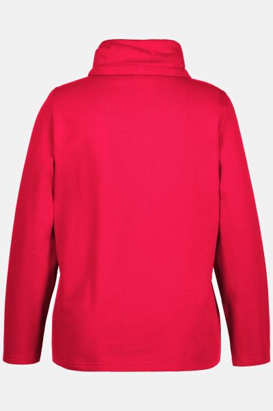 Essential Draped Collar Sweatshirt