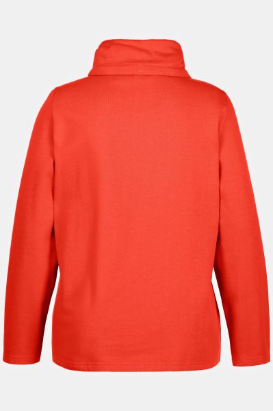 Essential Draped Collar Sweatshirt