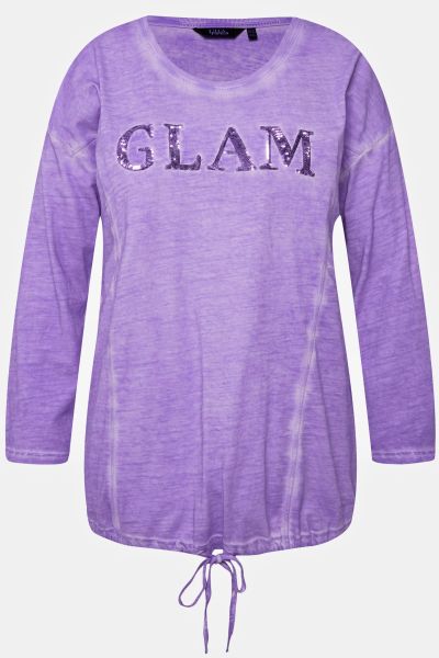Glam Sequined Drawstring Tee