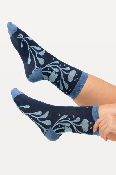 Чорапи с флорален принт