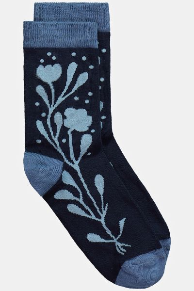 Floral Trim Socks