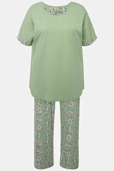 Пижама с флорален принт