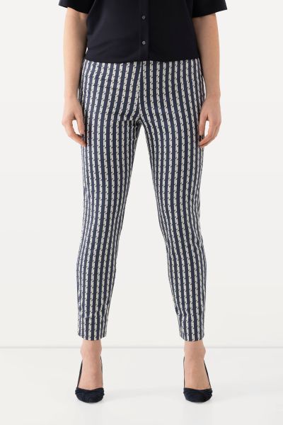 Geometric Stripe Benagline Pants