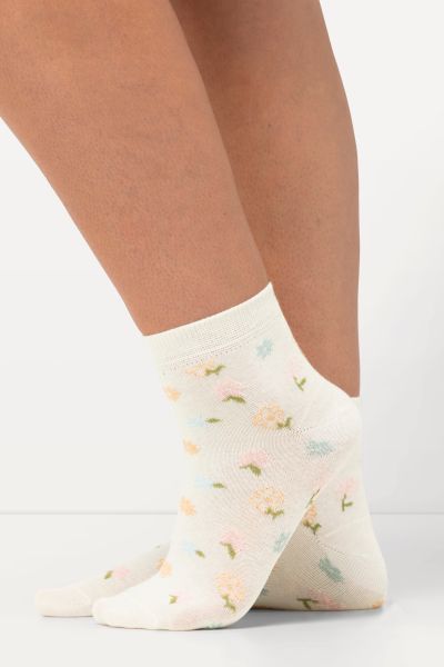 Чорапи комплект от 2 чифта с флорален принт