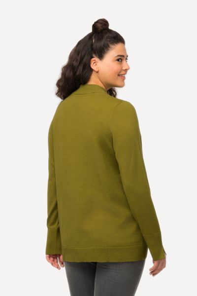 Long Sleeves Mock Turtleneck Sweater