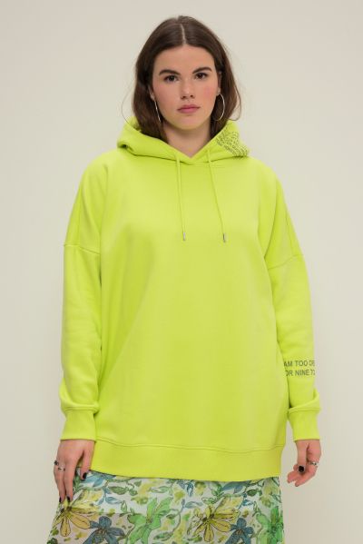 Lettering Statement Print Oversized Hoodie