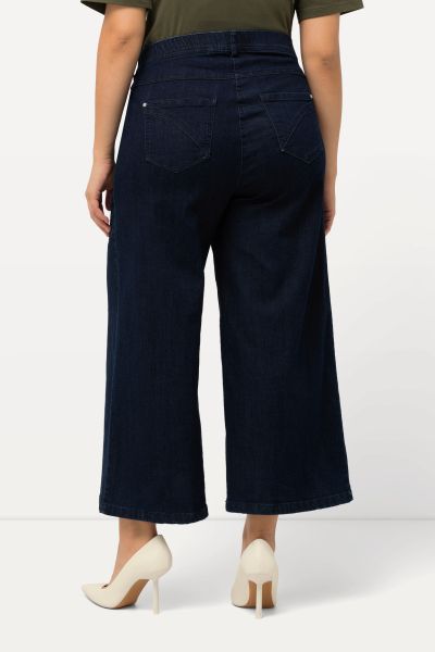 Marlene Soft Denim Cropped Culotte Jeans
