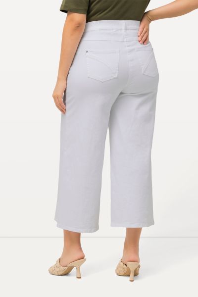 Marlene Soft Denim Cropped Culotte Jeans