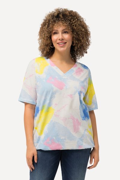Тениска с прани цветове