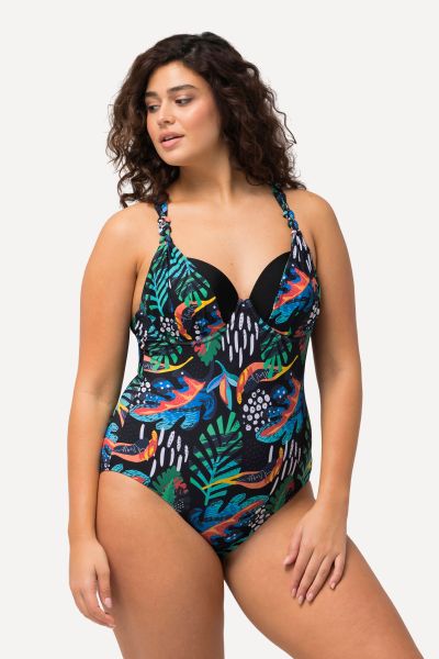 Colorful Pop of Glitter One Piece Swimsuit