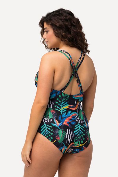 Colorful Pop of Glitter One Piece Swimsuit