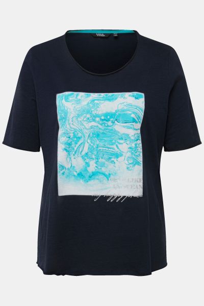 Тениска с океански принт