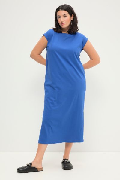 Classic Cap Sleeve Oversized  Fit Jersey Dress