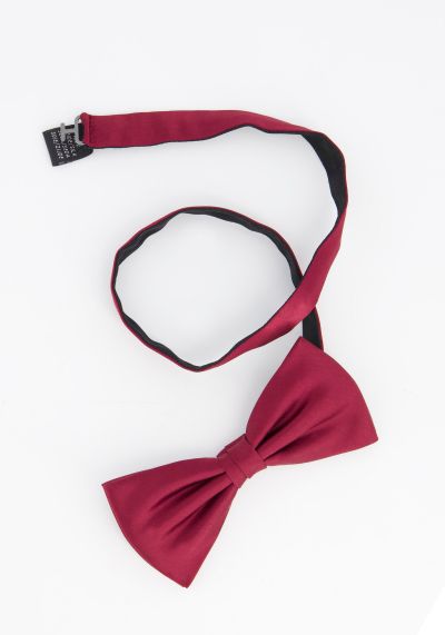 Bow tie with strap, pure silk