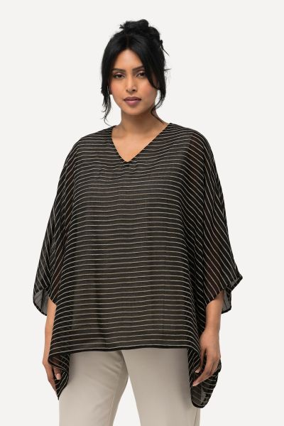 Textured Stripe Layered Blouse