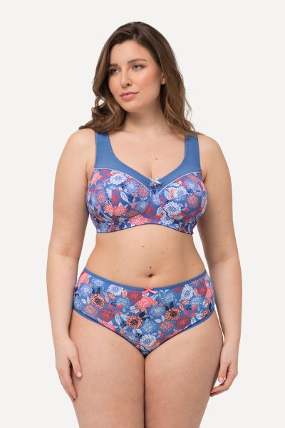 Floral Relief Bra