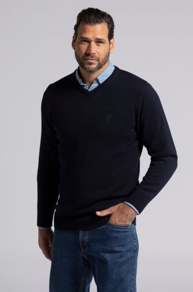 Fine Knit V-neck Sweater