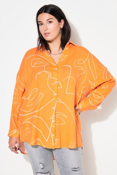 Muslin Print Abstract Print Button Front Cotton Shirt