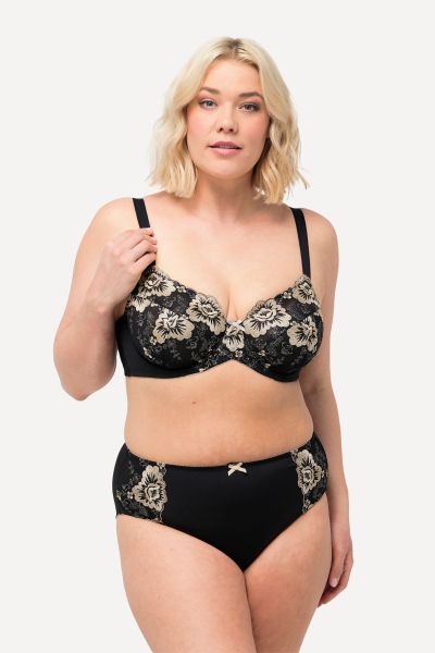 TRUYOU Underwire Bra, Embroidery, Cup C-F