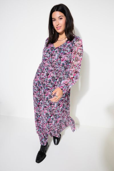 Millefleur Print Maxi Dress