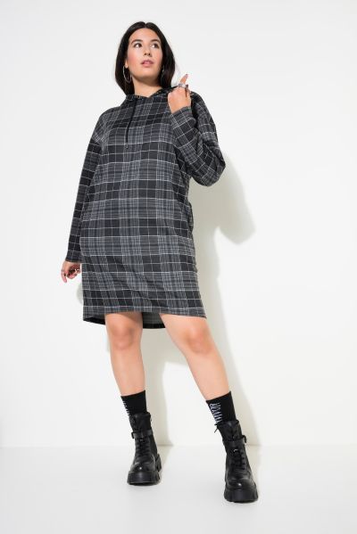 Plaid Hooded Dress