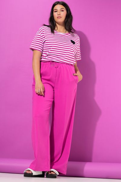 Wide Leg Elastic Waist Pants