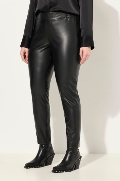 Faux Leather Stretch Fit Pants