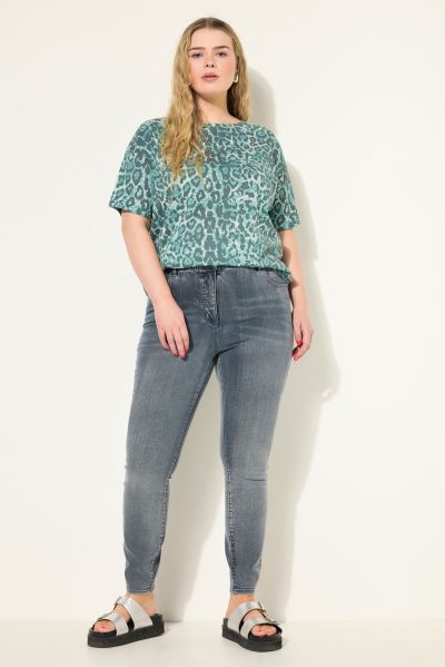 High Waisted Acid Wash Skinny Jeans