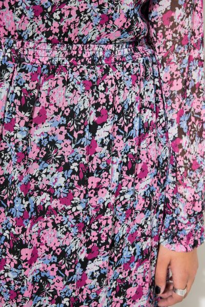 Millefleur Print Maxi Dress