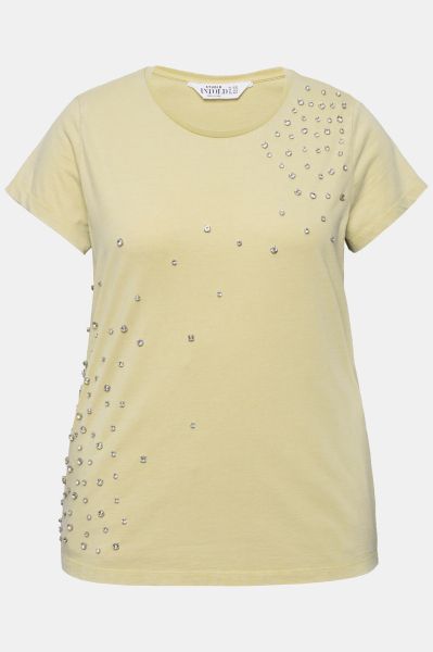 Rhinestone Cap Sleeve Tee