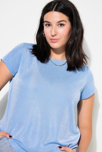 Cap Sleeve Glitter Tee