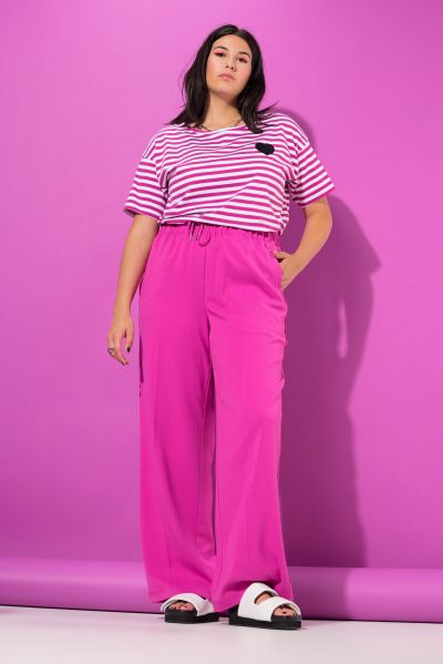 Wide Leg Elastic Waist Pants