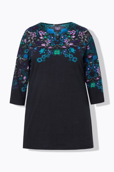 Placement Print Cotton Tunic