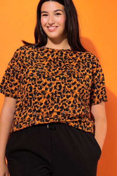 Leopard Print Short Sleeve Tee