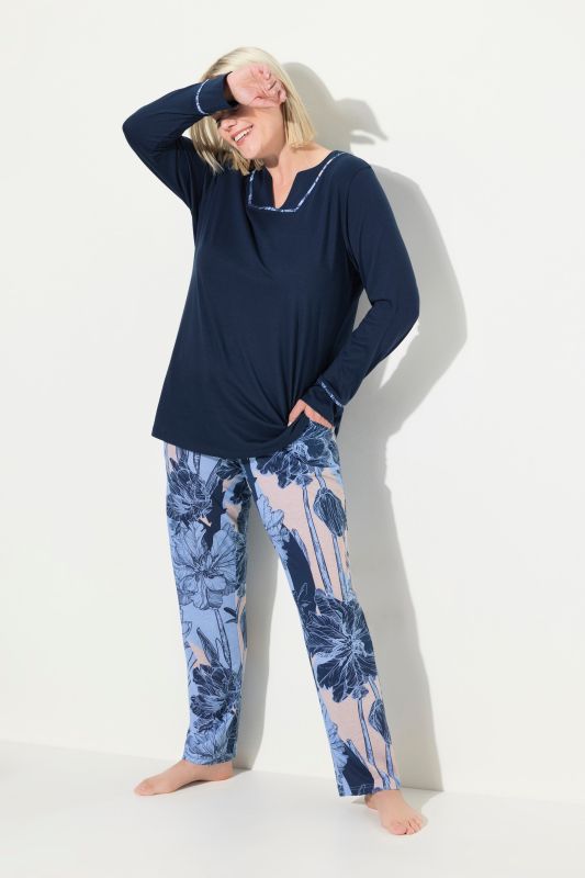 Floral Long Sleeve Pajama Set