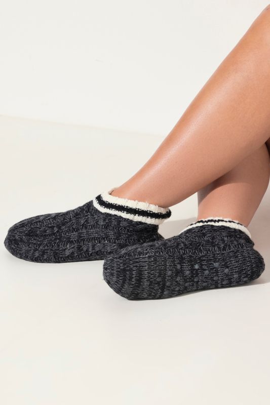 Plush-Lined Slipper Socks