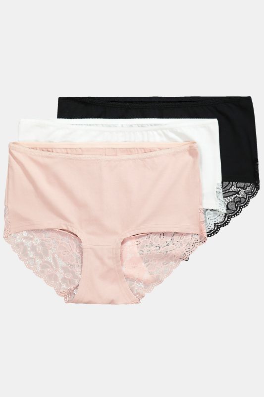 3 Pack of Hipster Panties- Lace