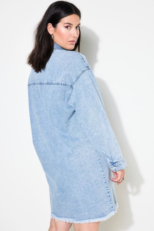 Raw Hem Denim Dress