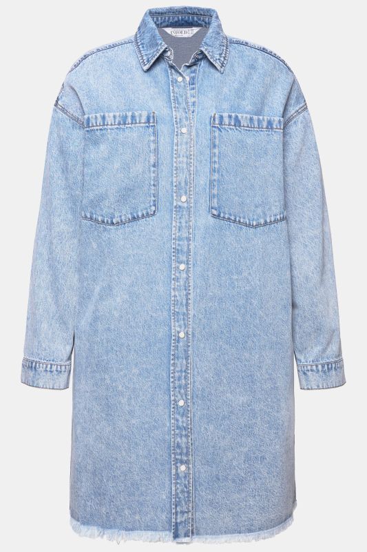 Raw Hem Denim Dress