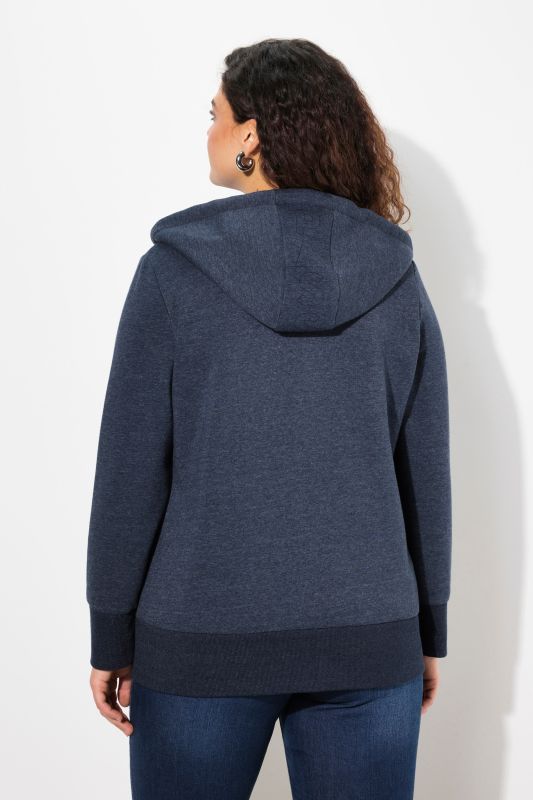 Waffle Pique Contrast Detail Hoodie