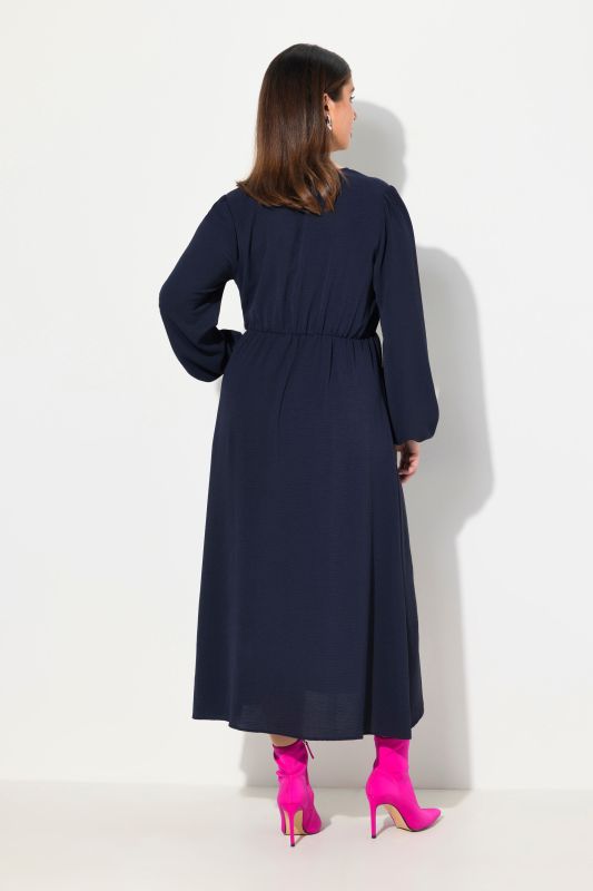 Wrap Look Long Sleeve Dress