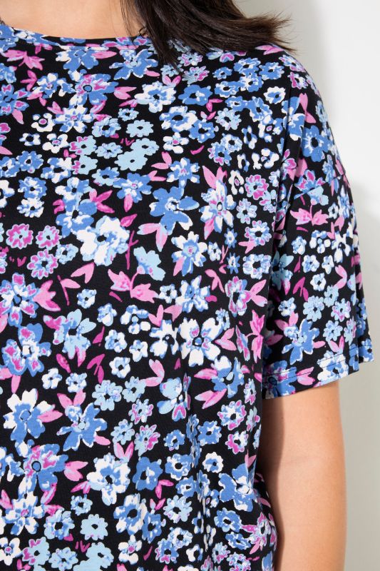 Millefleur Print Short Sleeve Tee