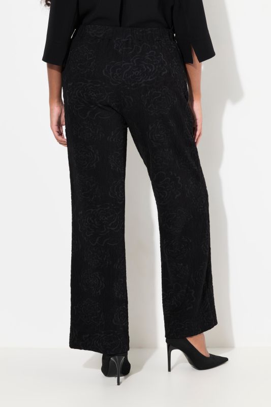 Floral Jacquard Jersey Pants