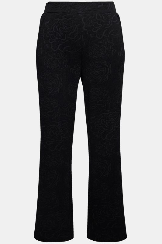 Floral Jacquard Jersey Pants