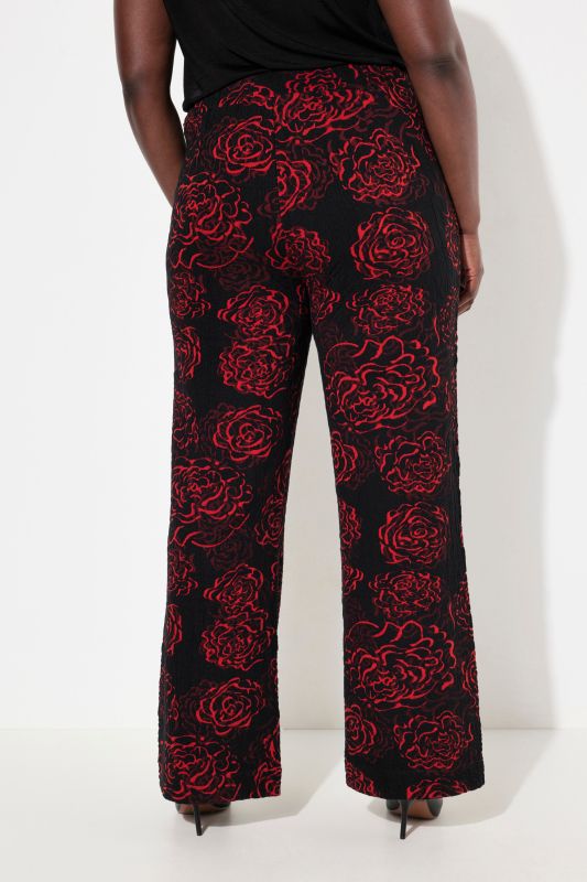 Floral Jacquard Jersey Pants