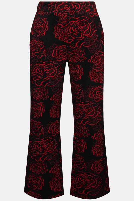 Floral Jacquard Jersey Pants